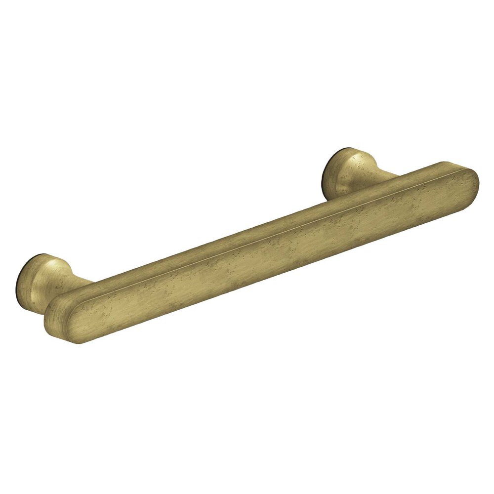 3 1/2" Centers Pull in Distressed Antique Brass