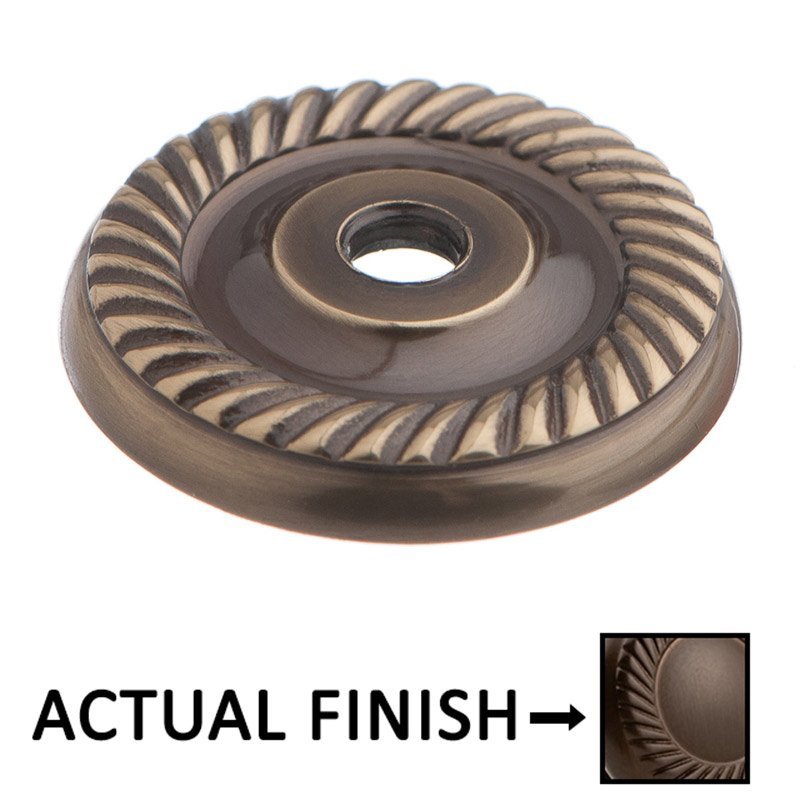 1 1/4" Rope Backplate in Heritage Bronze
