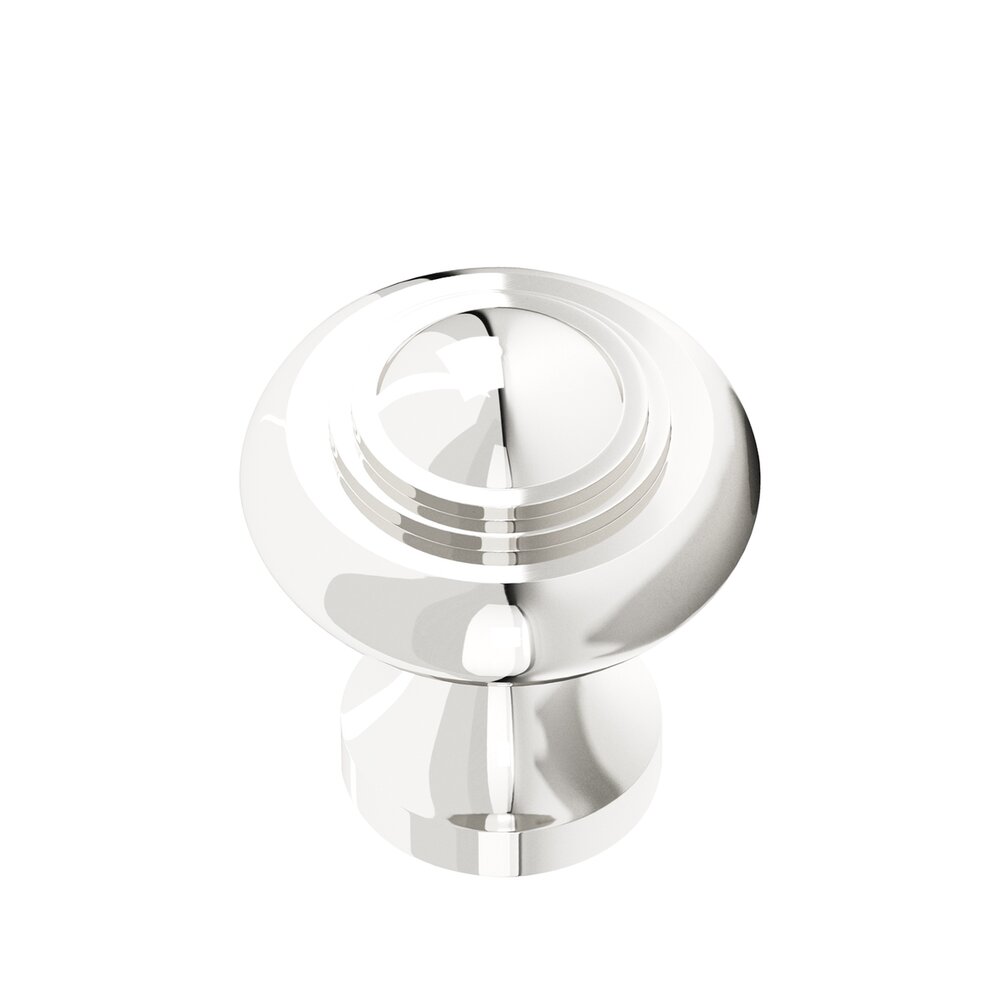 1 3/16" Diameter Small Button Knob in Polished Nickel