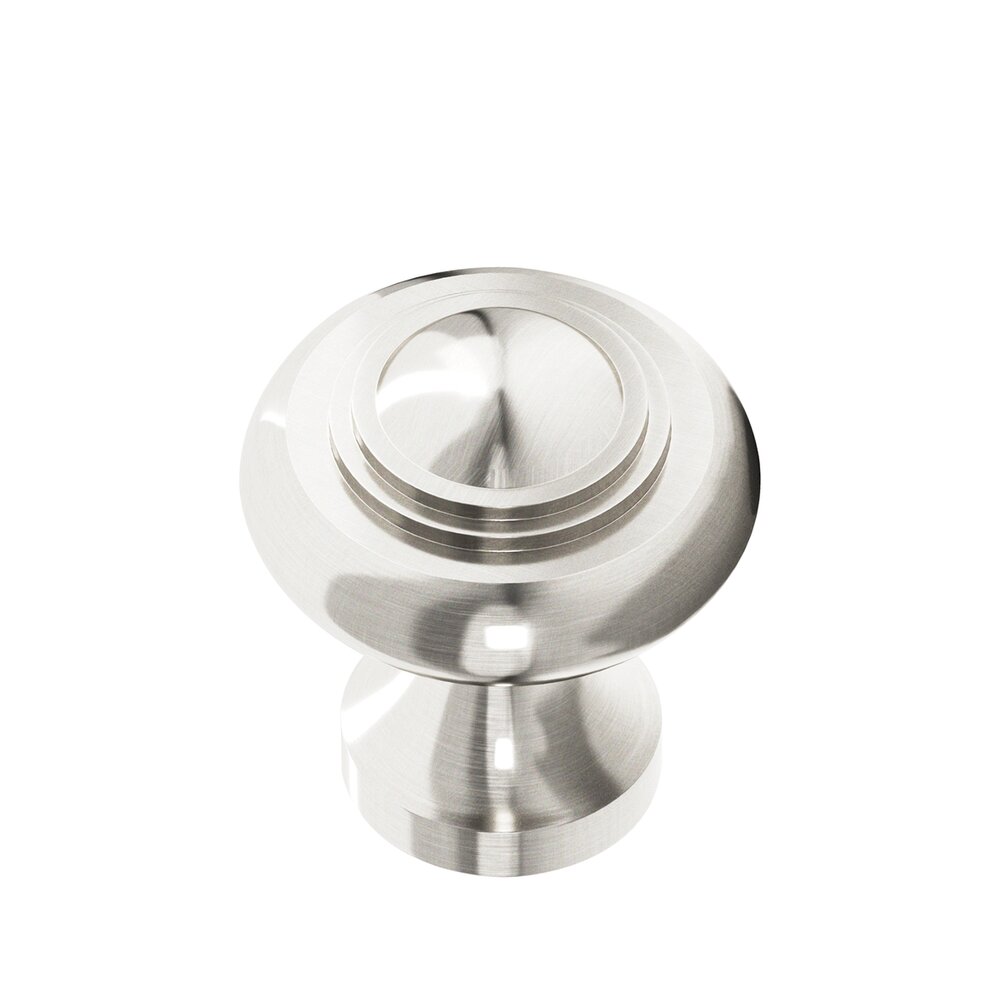 1 3/16" Diameter Small Button Knob in Satin Nickel