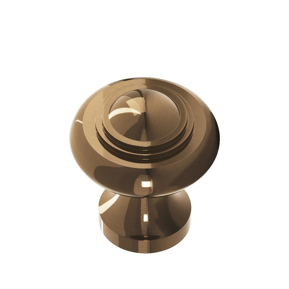1 3/16" Diameter Small Button Knob in Light Statuary Bronze