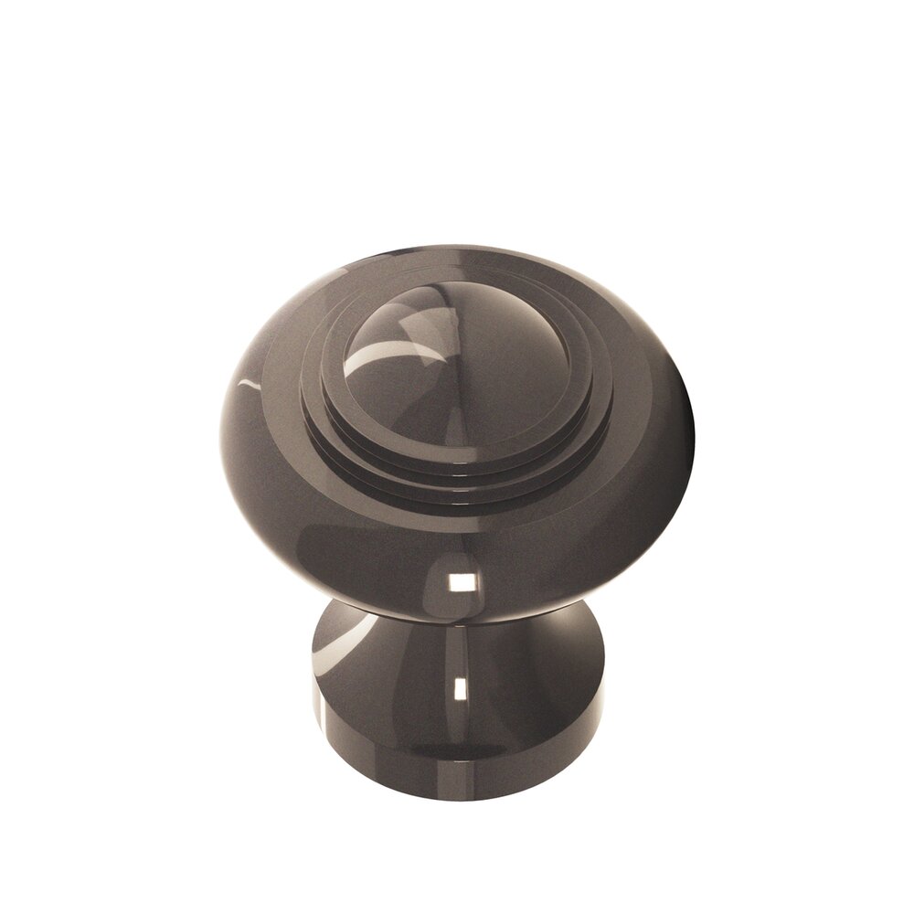 1 3/16" Diameter Small Button Knob in Dark Statuary Bronze