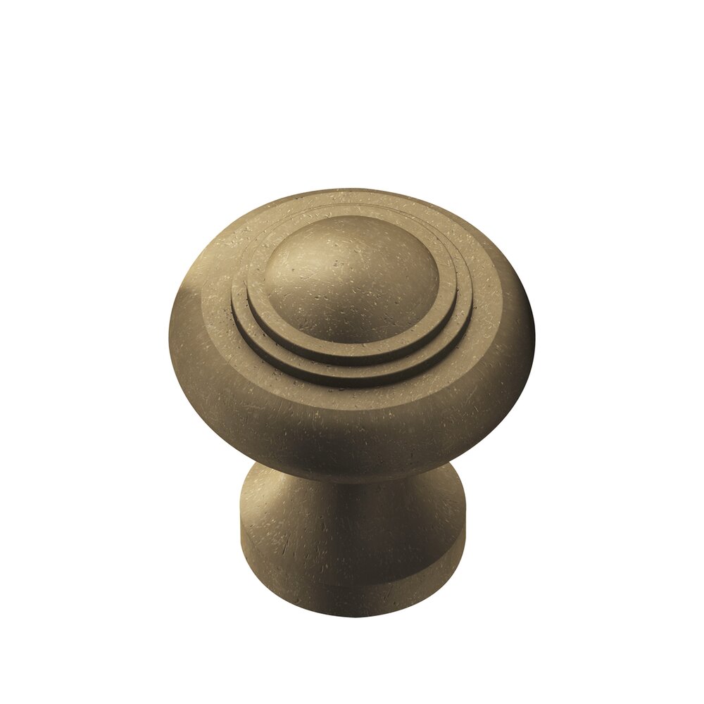 1 3/16" Diameter Small Button Knob in Distressed Oil Rubbed Bronze