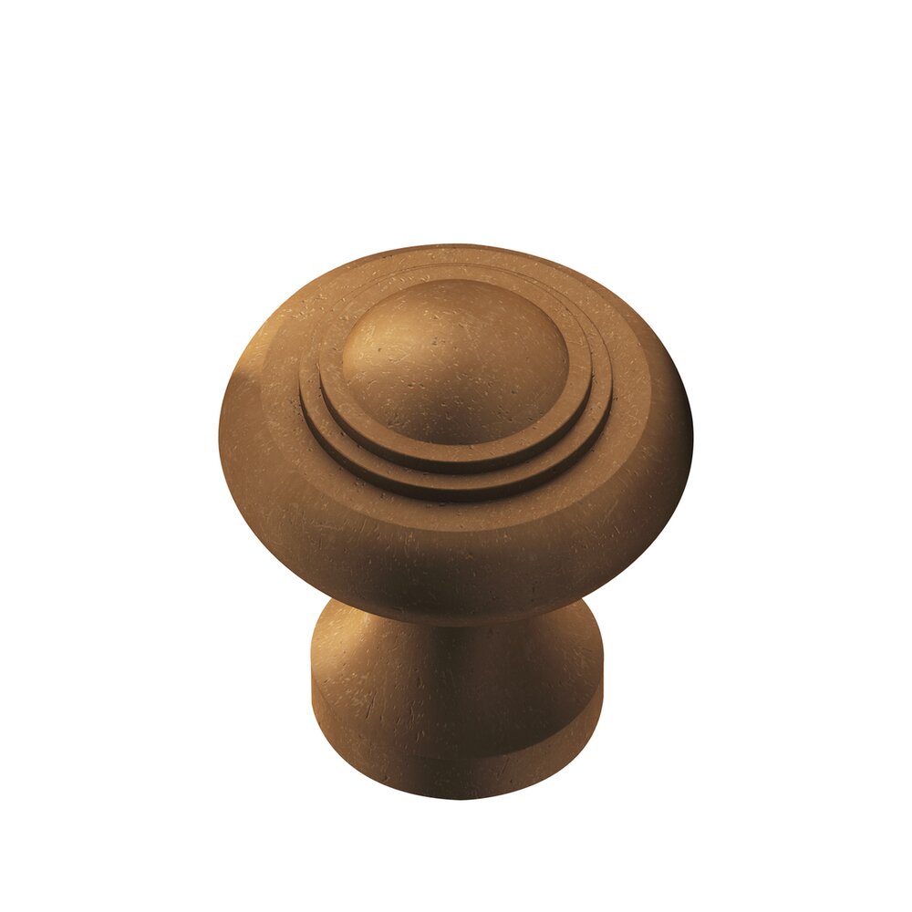 1 3/16" Diameter Small Button Knob in Distressed Statuary Bronze
