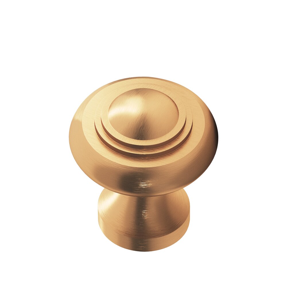 1 3/16" Diameter Small Button Knob in Matte Satin Bronze