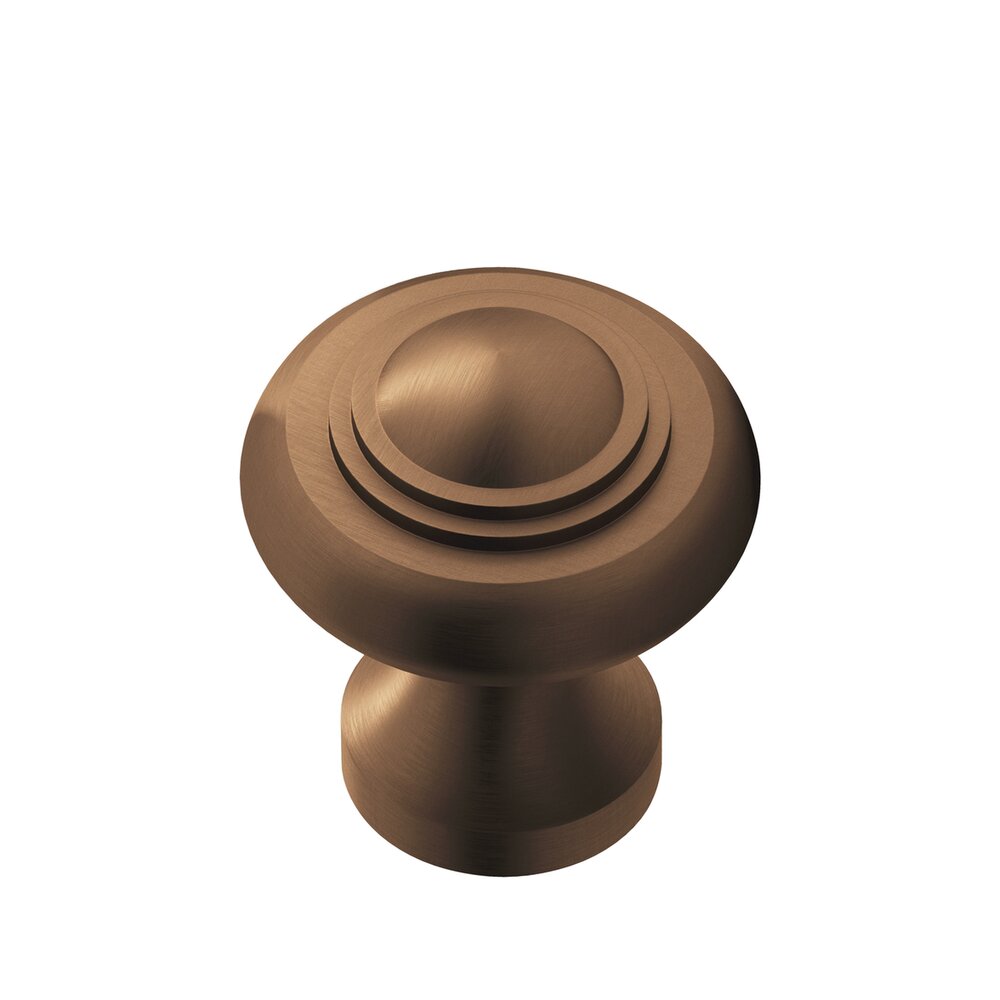 1 3/16" Diameter Small Button Knob in Matte Oil Rubbed Bronze