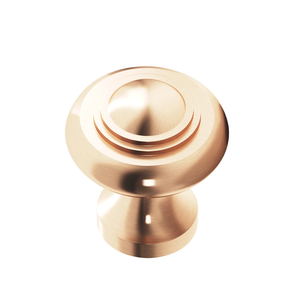1 3/8" Diameter Medium Button Knob in Satin Bronze