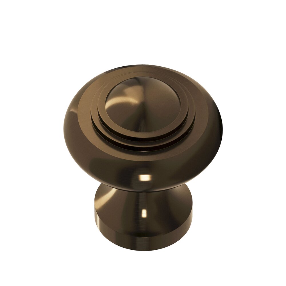 1 3/8" Diameter Medium Button Knob in Oil Rubbed Bronze