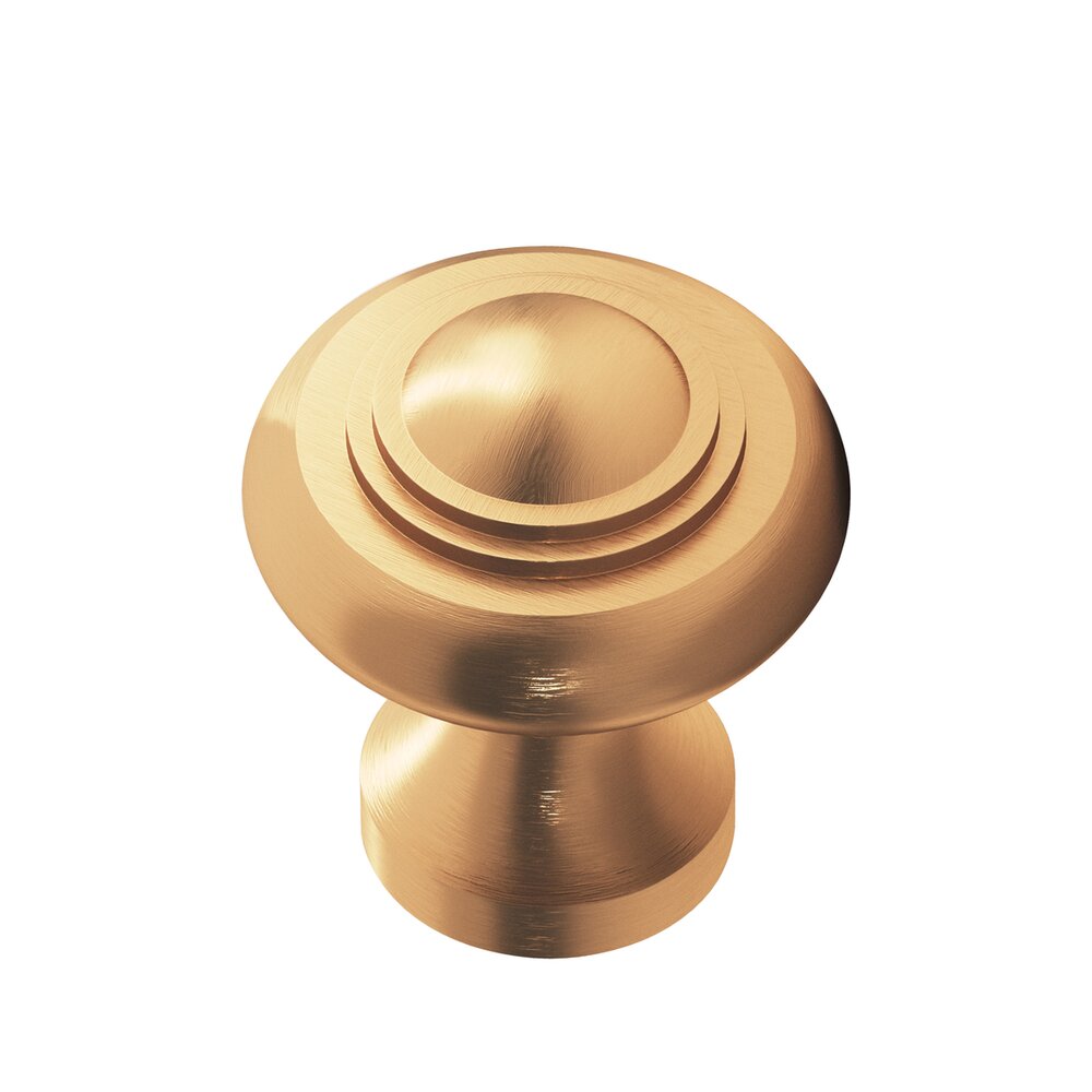 1 3/8" Diameter Medium Button Knob in Matte Satin Bronze