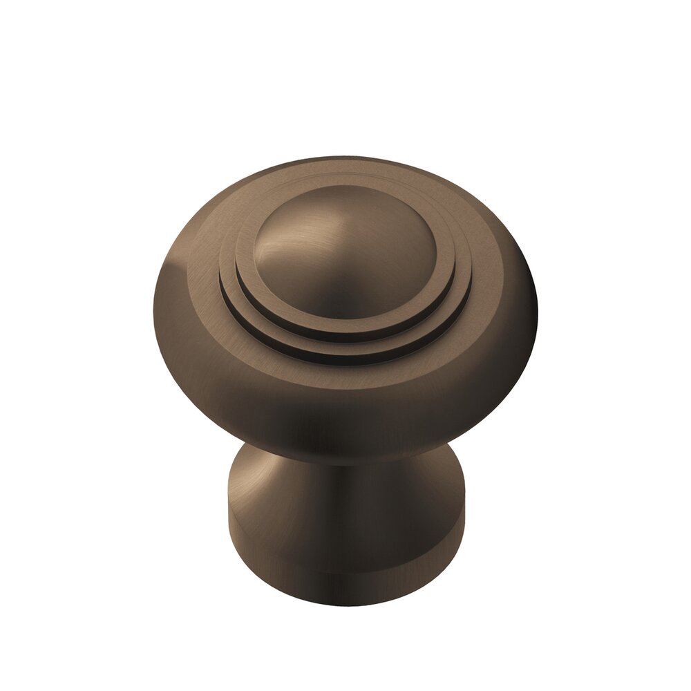 1 3/8" Diameter Medium Button Knob in Heritage Bronze