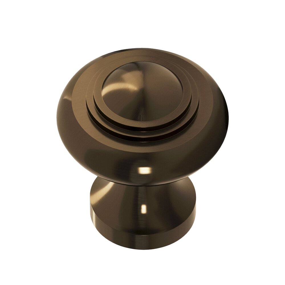 1 1/2" Diameter Large Button Knob in Oil Rubbed Bronze