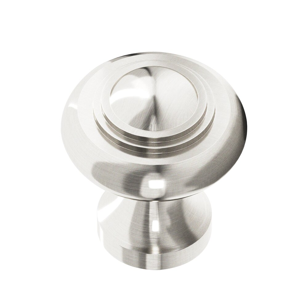 1 1/2" Diameter Large Button Knob in Satin Nickel