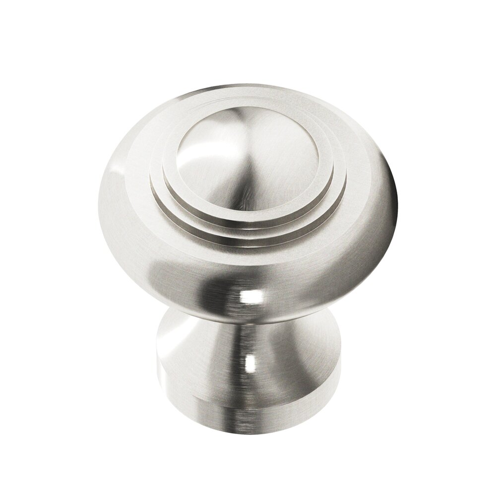 1 1/2" Diameter Large Button Knob in Nickel Stainless
