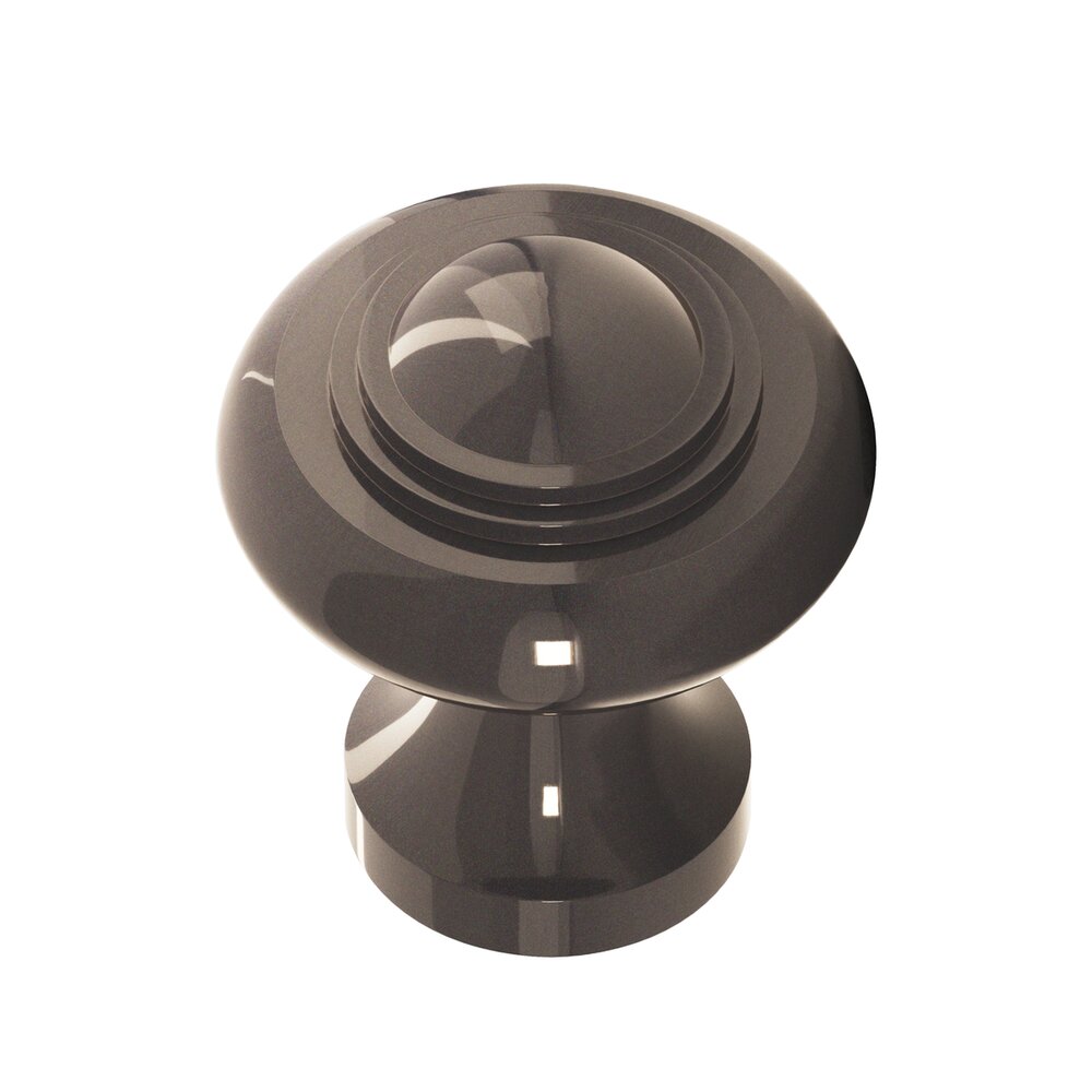 1 1/2" Diameter Large Button Knob in Dark Statuary Bronze