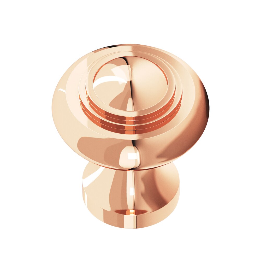 1 1/2" Knob In Polished Copper