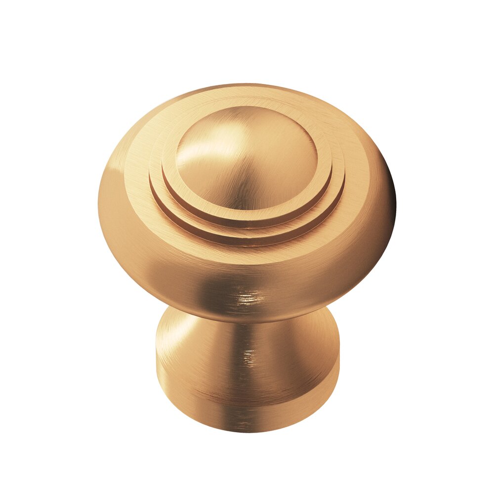 1 1/2" Diameter Large Button Knob in Matte Satin Bronze