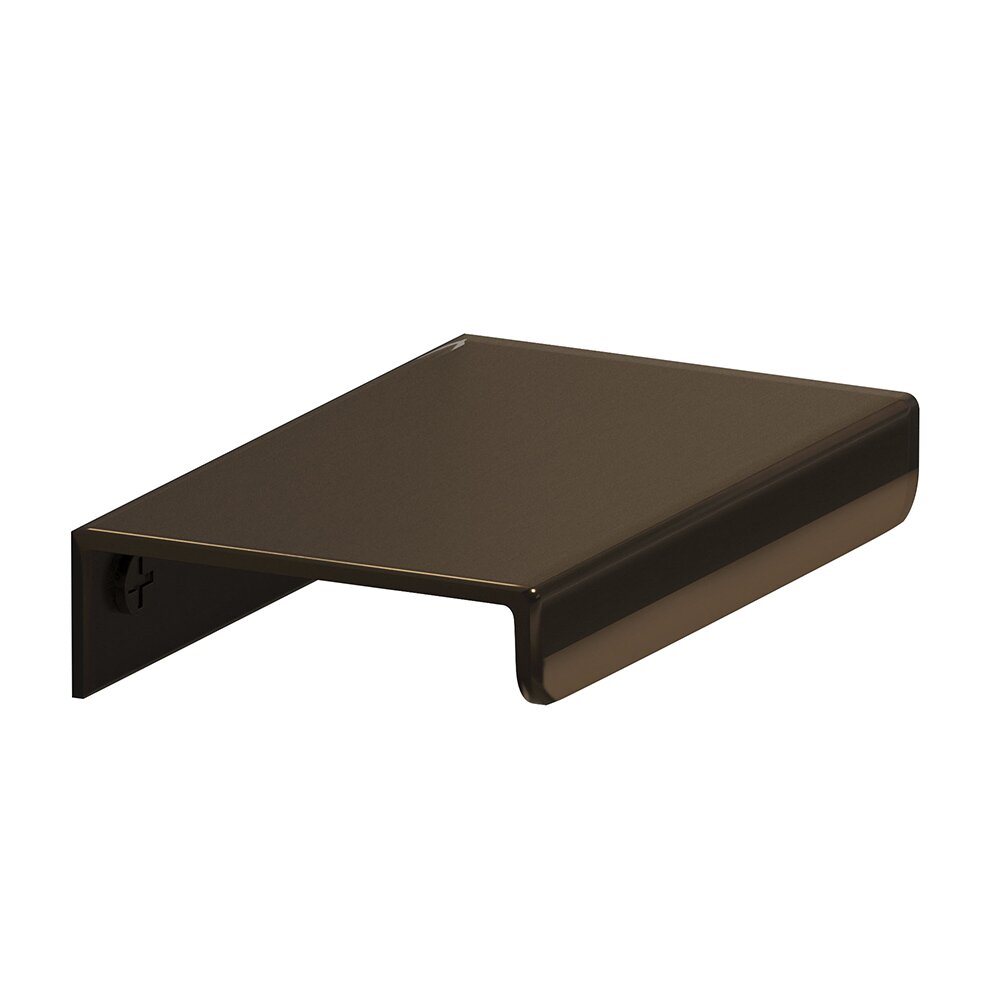 2 1/2" Long Over The Drawer Edge Pull in Oil Rubbed Bronze