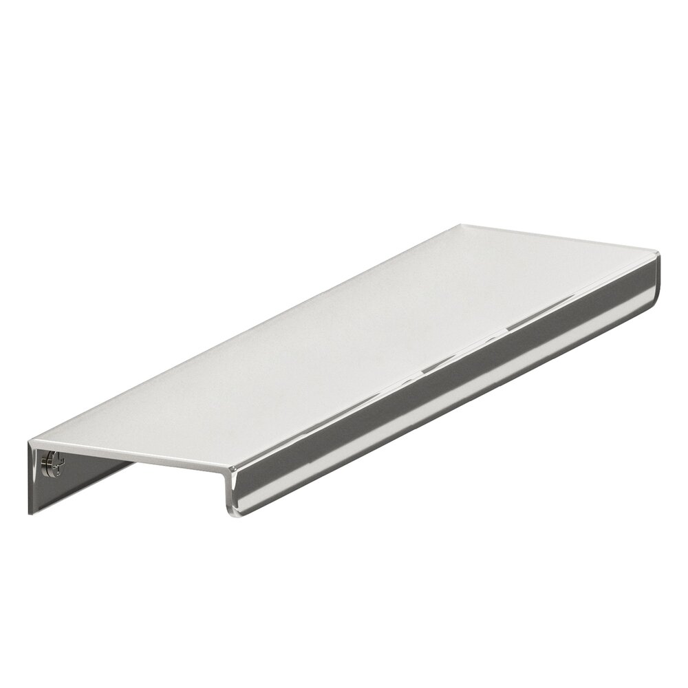6" Long Over The Drawer Edge Pull in Polished Nickel