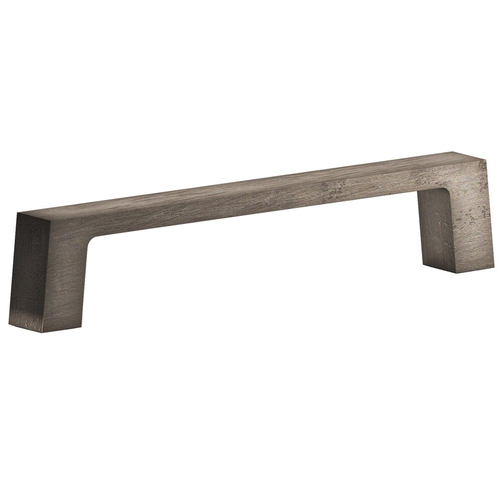 4" Centers Rectangular pull in Distressed Pewter