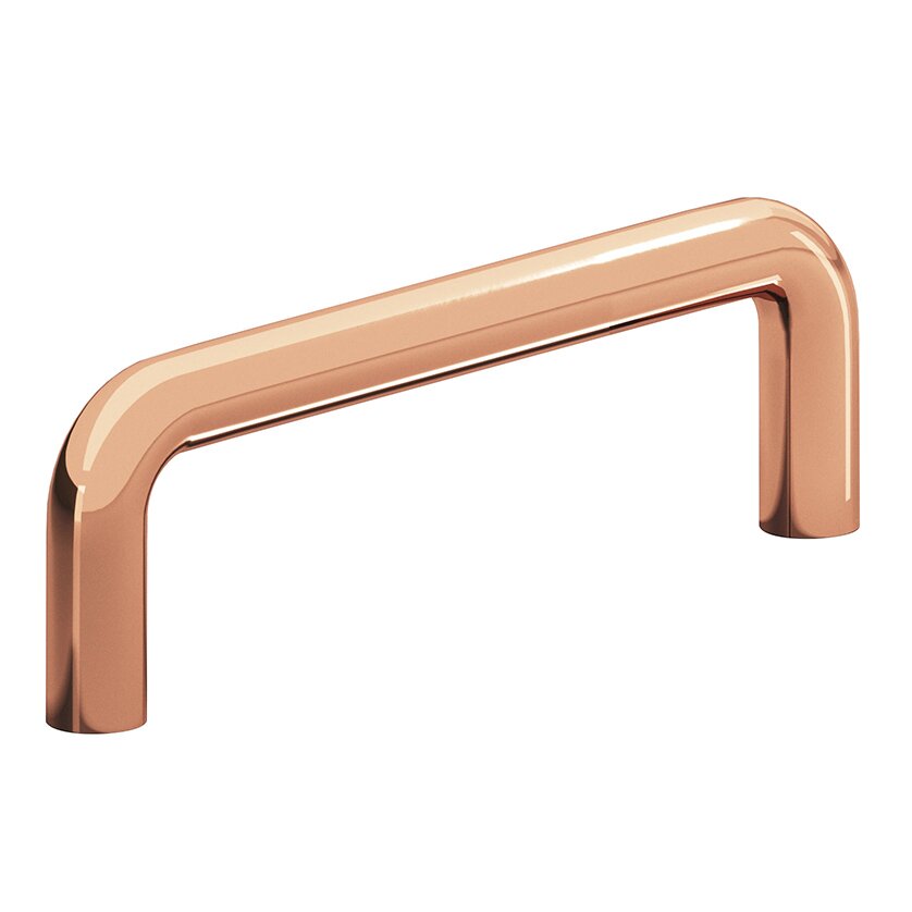 4" Centers Wire Pull in Polished Copper