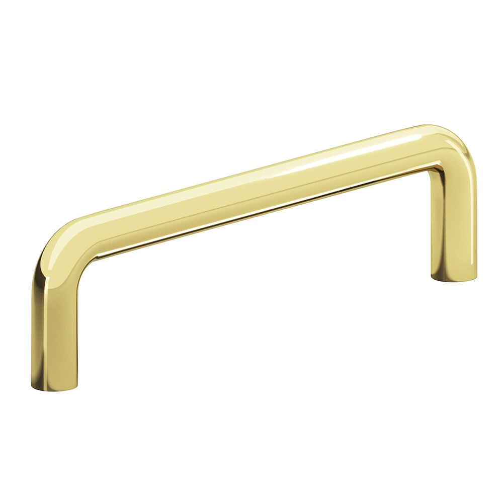 5" Centers Wire Pull in Polished Brass