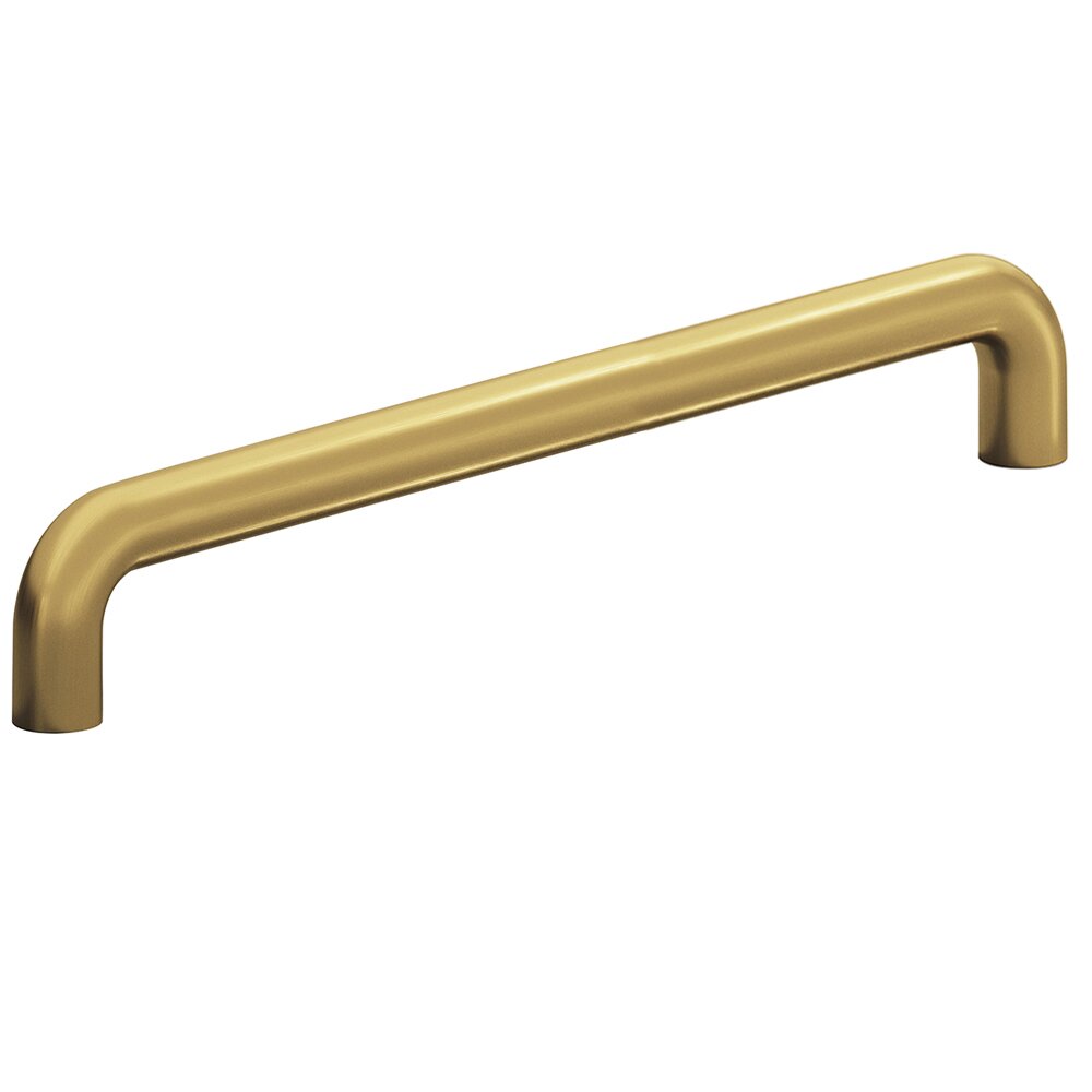 10" Centers Low Clearance Thru Bolt Pull in Satin Brass