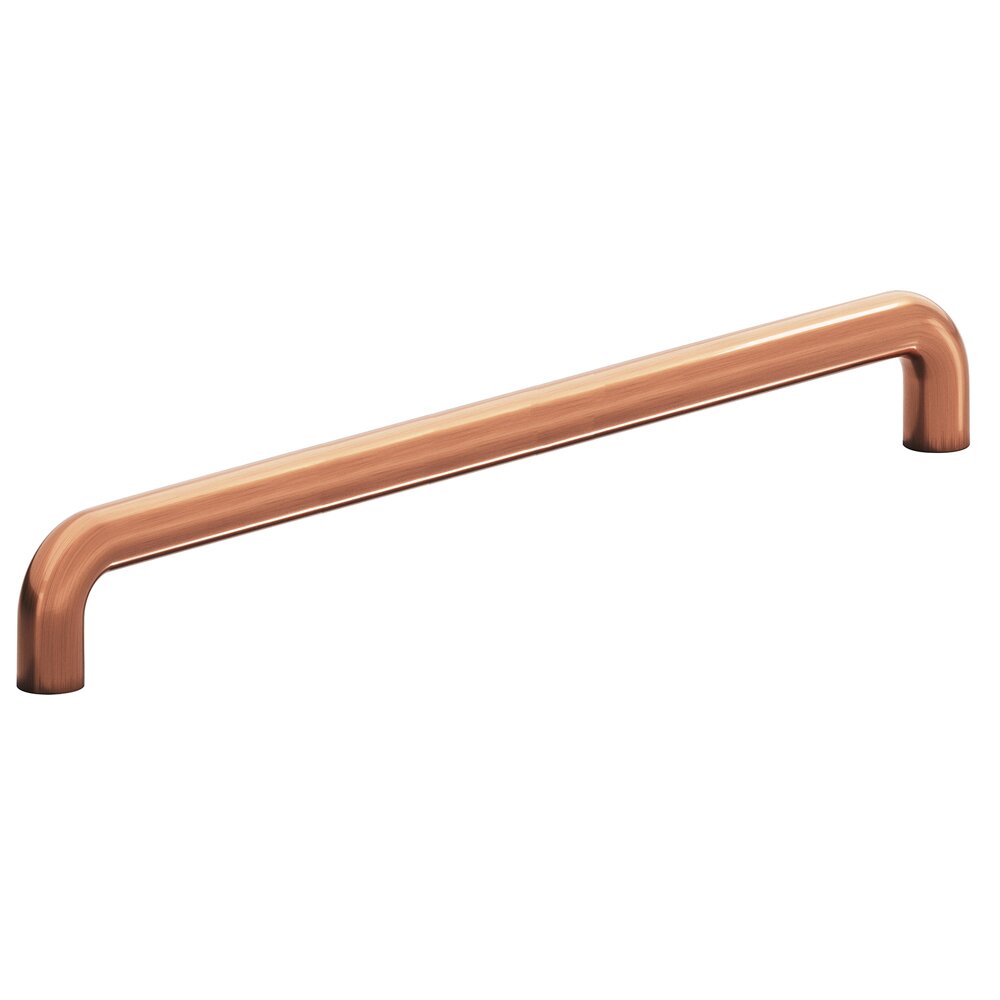12" Centers Low Clearance Thru Bolt Pull in Antique Copper