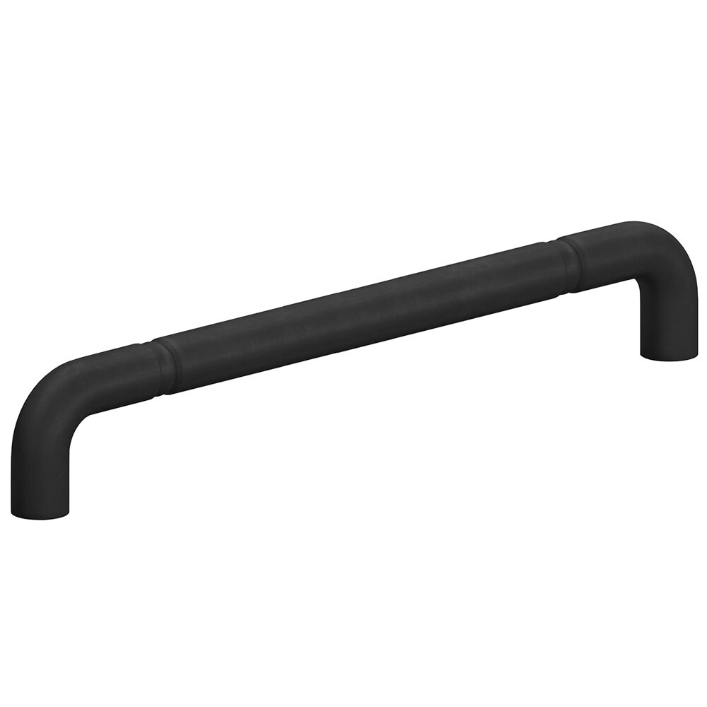 8" Centers Beaded Low Clearance Appliance Pull in Matte Satin Black