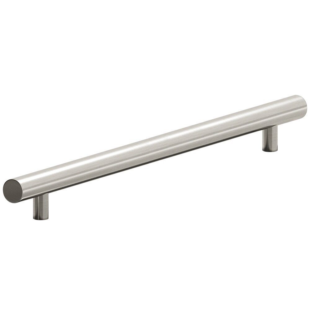 18" Centers Low Clearance European Bar Pull in Satin Nickel