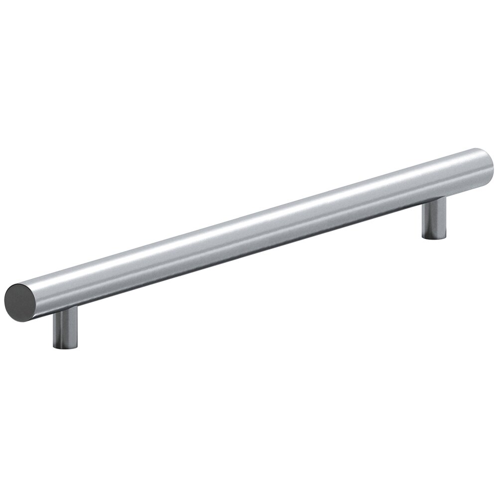18" Centers Low Clearance European Bar Pull in Satin Chrome