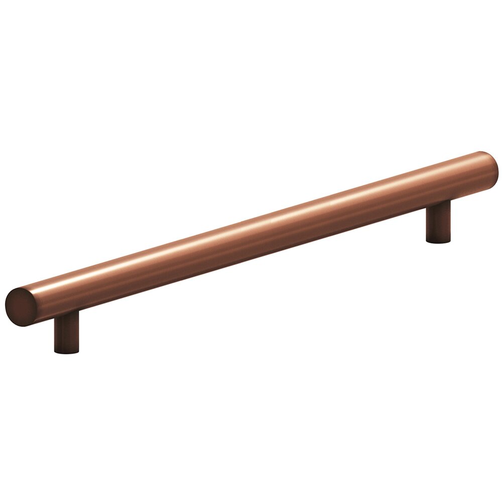 18" Centers Low Clearance European Bar Pull in Matte Antique Copper