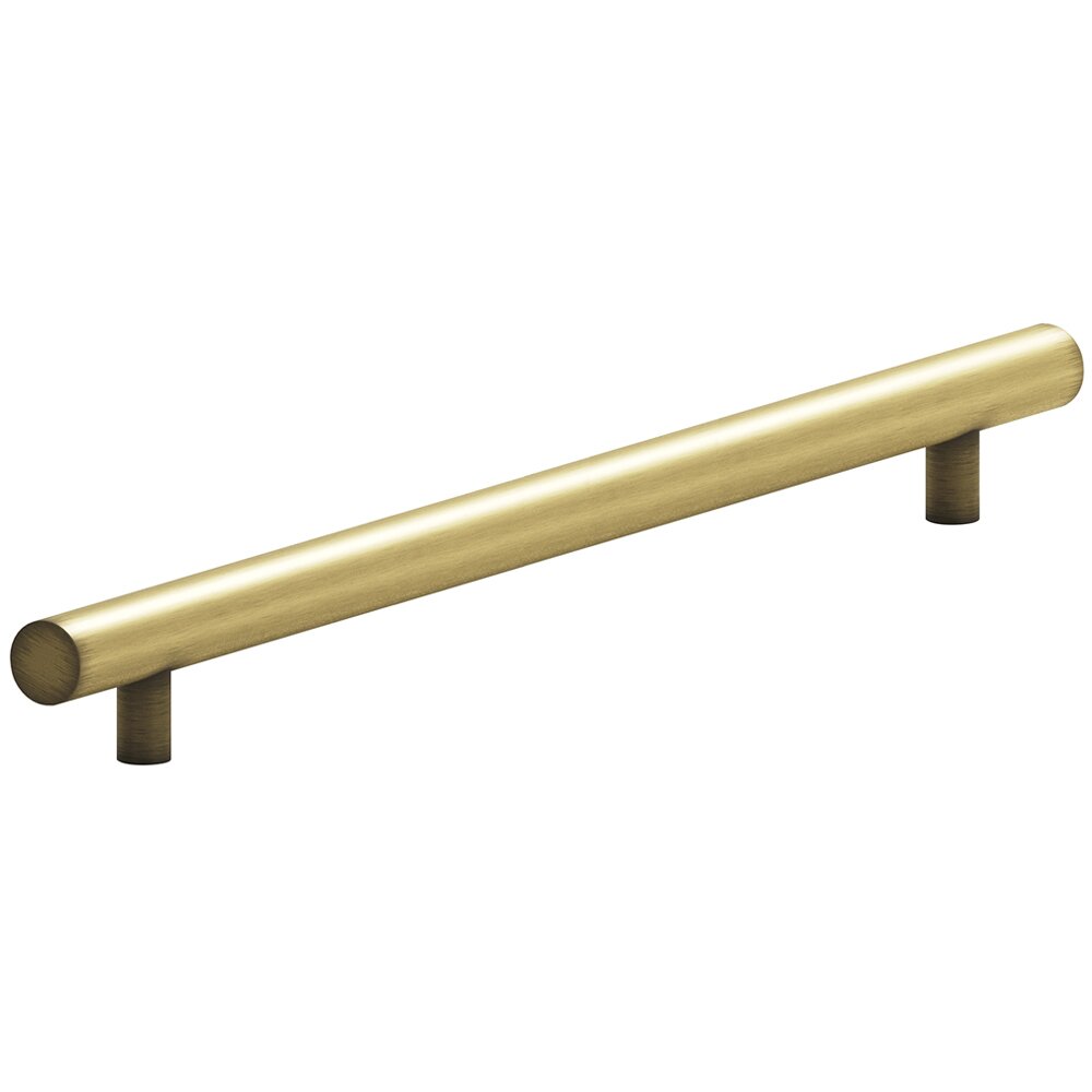 18" Centers Low Clearance European Bar Pull in Matte Antique Brass