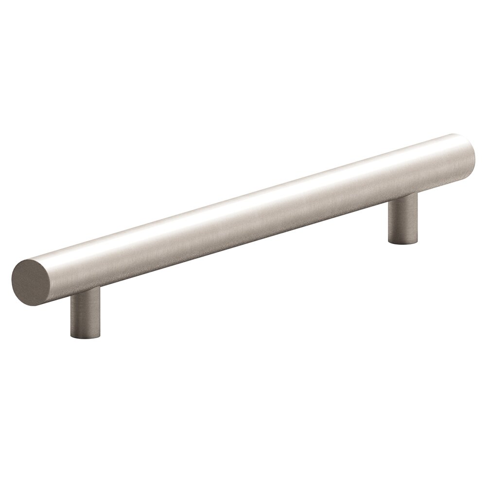 8" Centers Low Clearance European Bar Pull in Satin Nickel