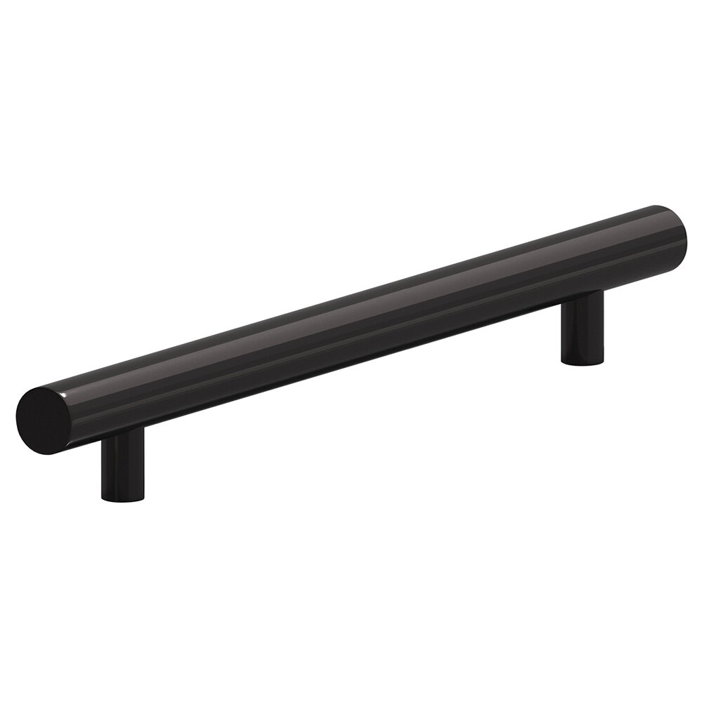 8" Centers Low Clearance European Bar Pull in Satin Black