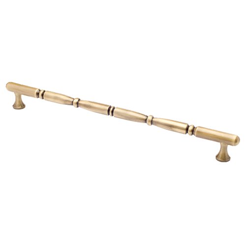 16" Centers Traditional Pull in Antique Brass