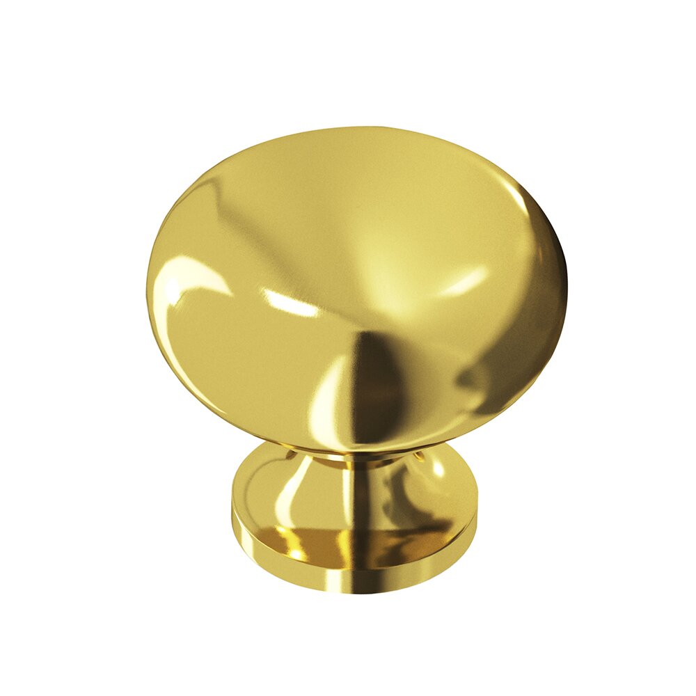 French Gold Knob Solid Brass 1 1/4" ( 32mm )