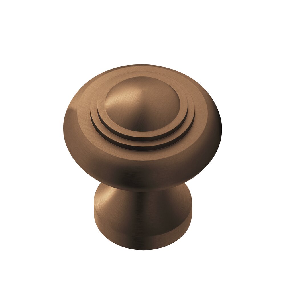 1 3/8" Diameter Medium Button Knob in Matte Oil Rubbed Bronze