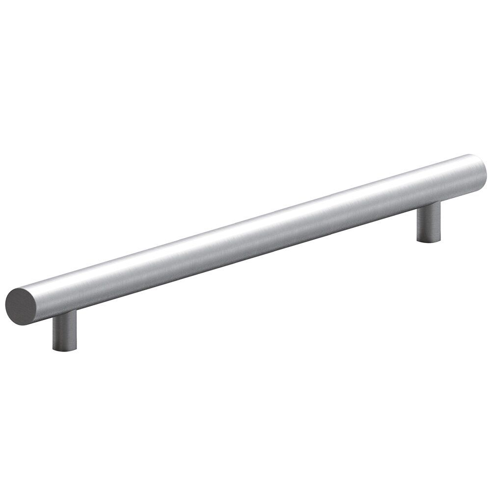 Appliance Pull 10" ( 254mm ) Centers with Bullnose Ends in Matte Satin Chrome