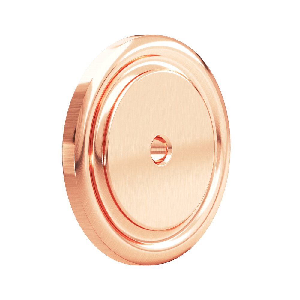 1 3/4" Solid Brass Round Backplate in Satin Copper