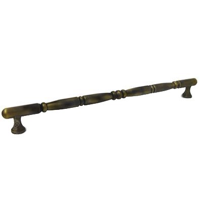 16" Centers Traditional Pull in Matte Antique Brass