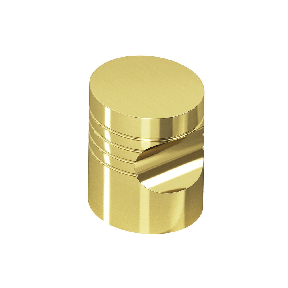 3/4" Diameter Knob in Polished Brass Unlacquered