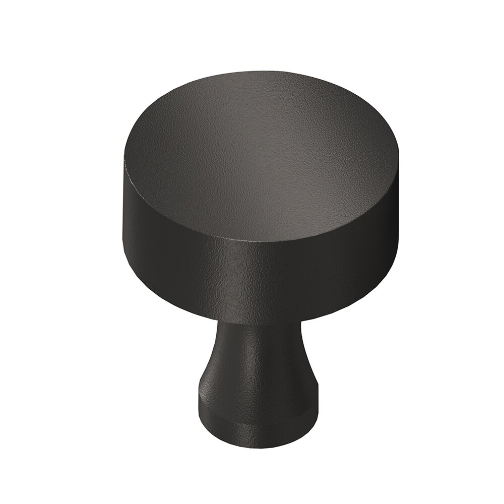 1" Cabinet Knob Hand Finished in Frost Black