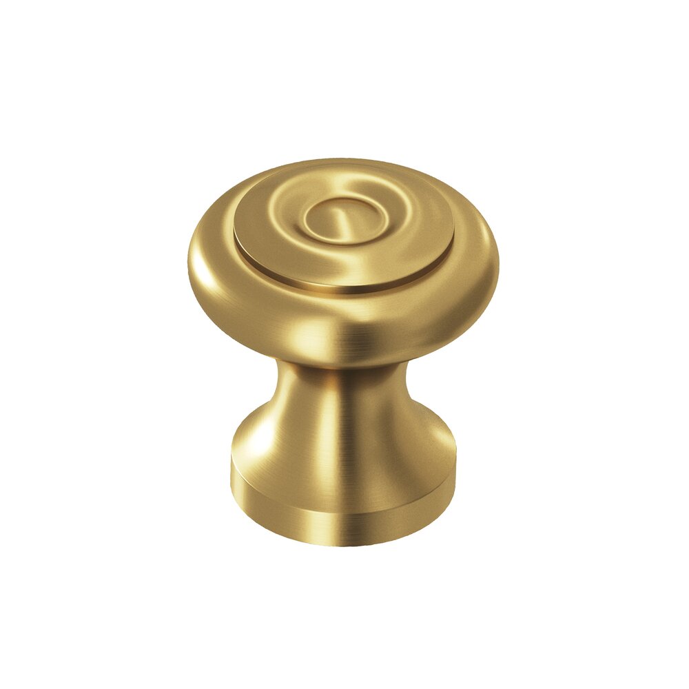 5/8" Diameter Knob in Unlacquered Satin Brass