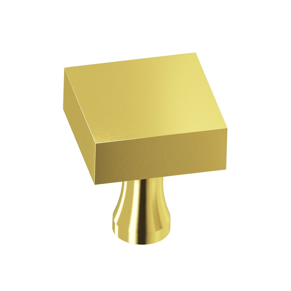 1 1/4" Square Knob in French Gold