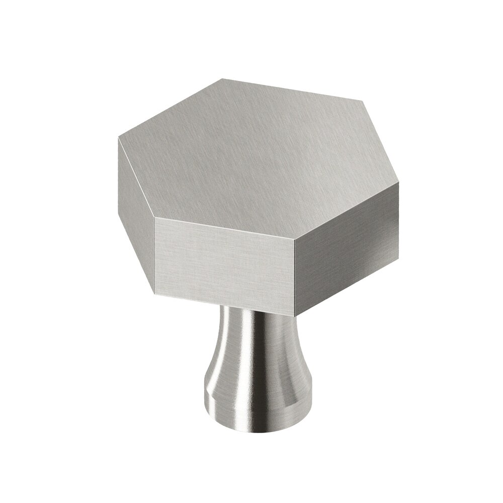 1 1/2" Hex Knob in Nickel Stainless