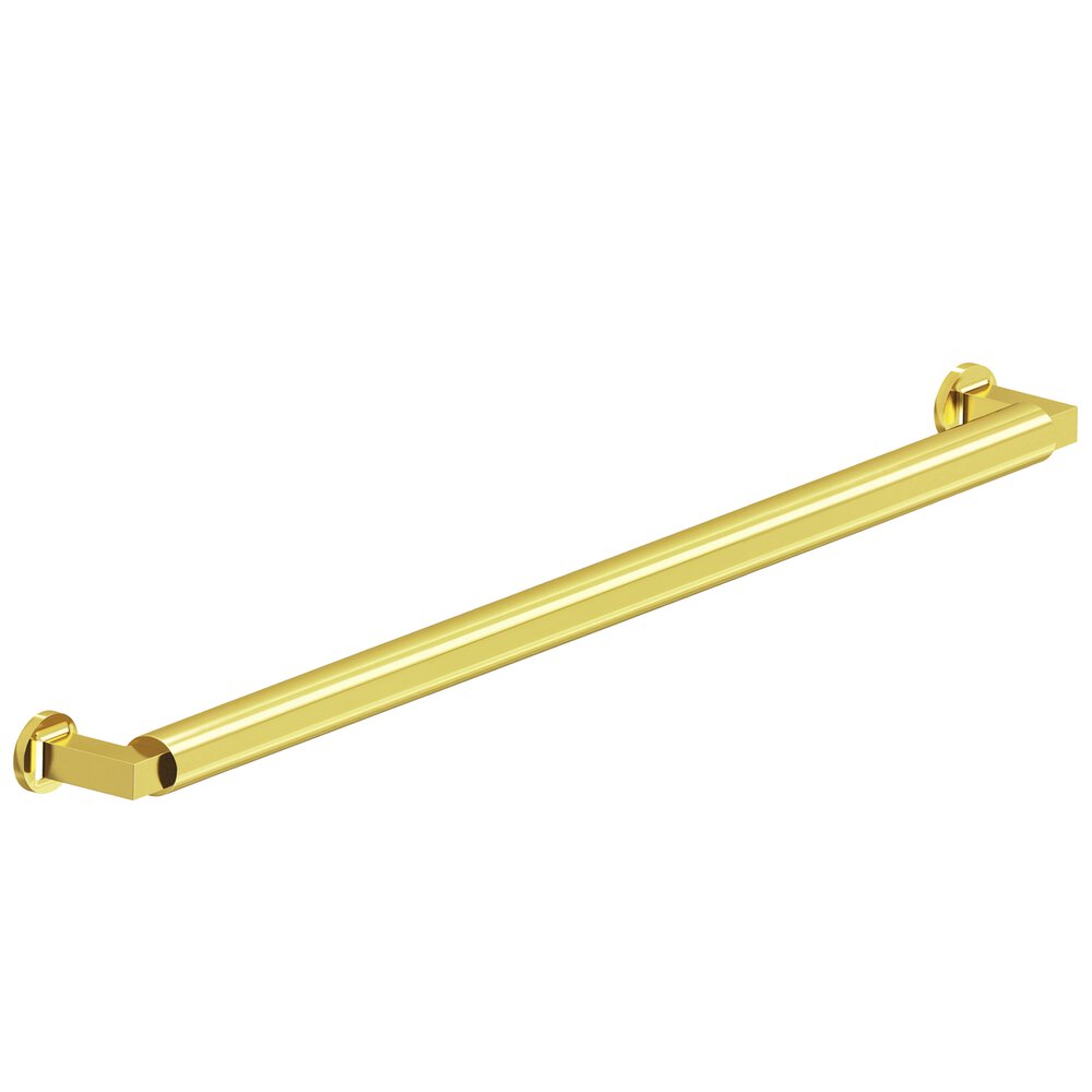12" Centers Gropius-Style Appliance/Oversized Pull With Flared Feet In French Gold