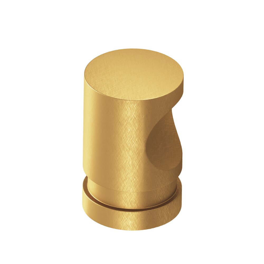 3/4" Diameter Knob in Weathered Brass
