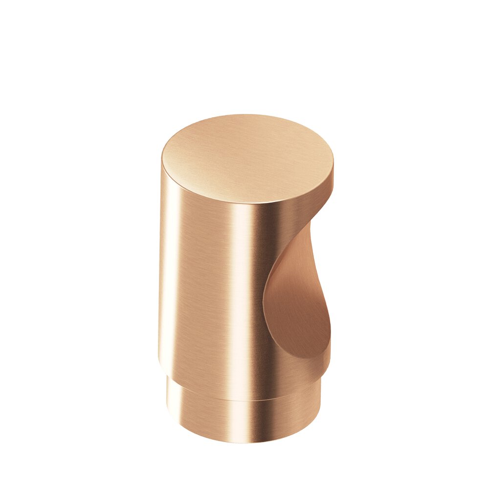 0.5" Diameter Round Cabinet Knob In Satin Bronze