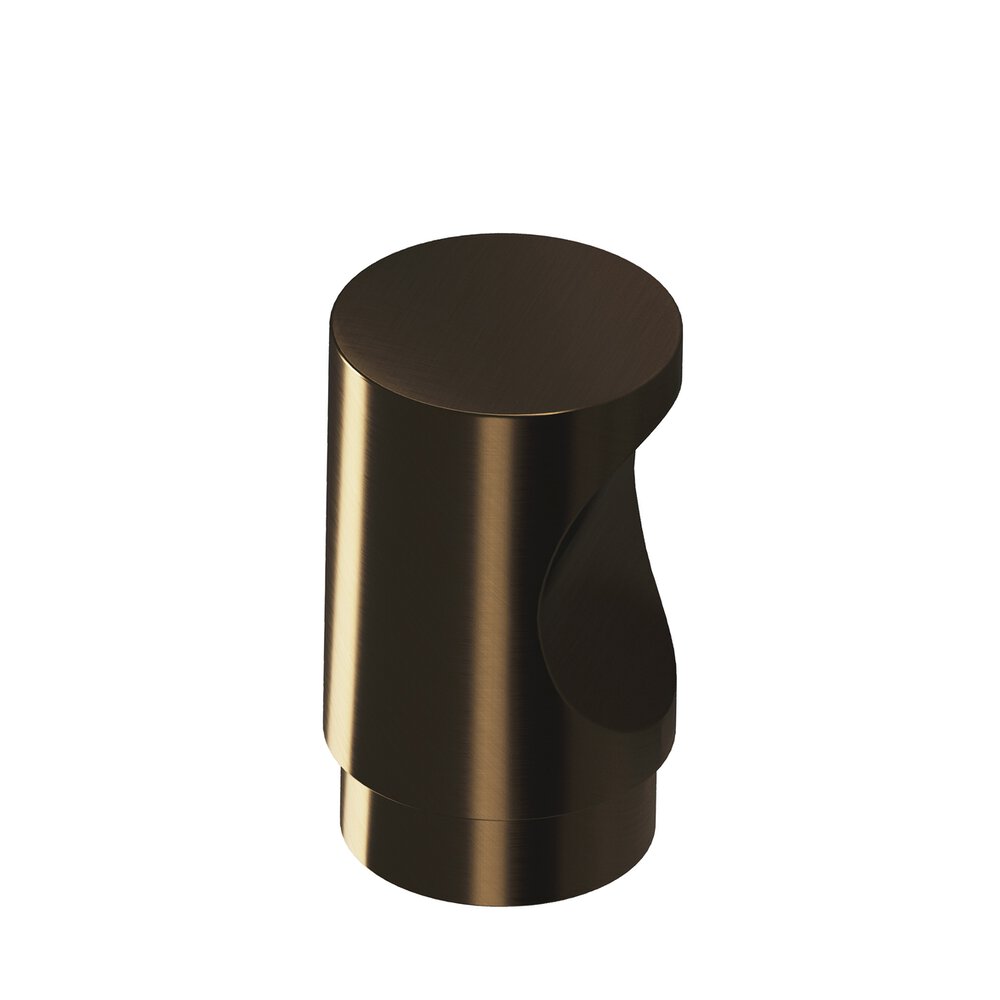 0.5" Diameter Round Cabinet Knob In Oil Rubbed Bronze