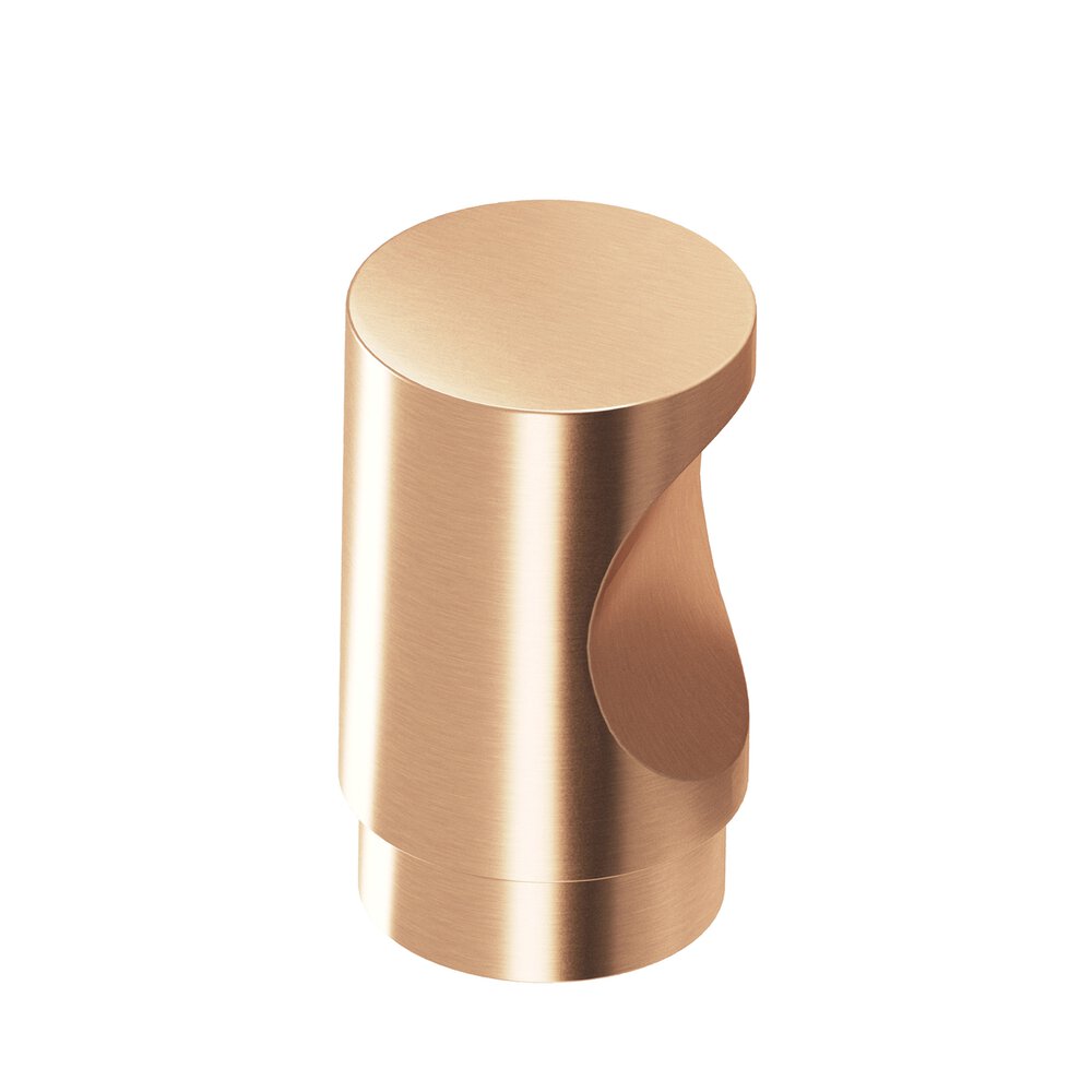 0.75" Diameter Round Cabinet Knob In Satin Bronze